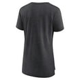 thumbnail image 3 of Women's Fanatics Heather Charcoal Las Vegas Raiders Neck And Neck Tri-Blend Scoop Neck T-Shirt, 3 of 3