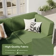 thumbnail image 2 of Techmilly Aluminum Patio Furniture, Metal Patio Conversation Set with Waterproof Cover, 5 Inch Thick Cushions , Modern Outdoor Furniture for Deck & Backyard, Green, 2 of 7