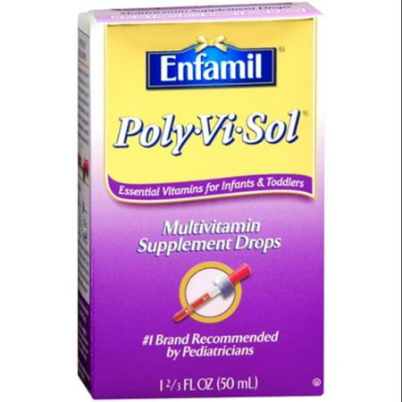 Enfamil Poly-Vi-Sol liquide multivitamines Supplément 50 ml (pack de 2)