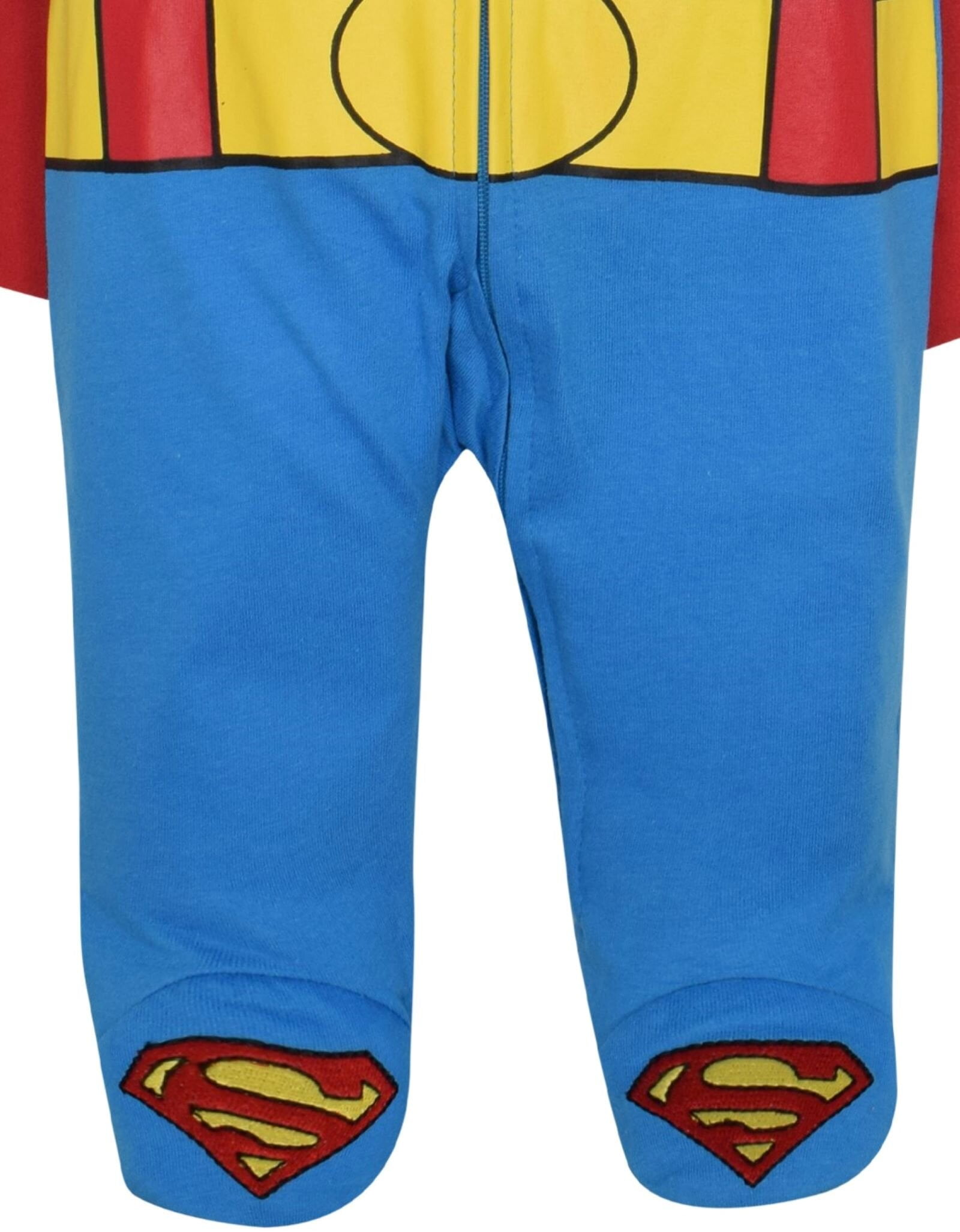 DC Comics Justice League Superman Newborn Baby Boys Zip Up Costume Coverall  and Cape Newborn 