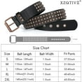 thumbnail image 6 of XIATIAN Studded Belt Metal Punk Rock Rivet Belts for Women/Men Punk Leather Belt Gothic Belt Accessories for Jeans Pants, 6 of 6