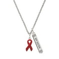 thumbnail image 1 of Delight Jewelry Silvertone Red Ribbon Silvertone Always My Sister Bar Charm Necklace, 23", 1 of 4