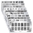 thumbnail image 1 of SILPECWEE-Juego de placas de estampado para manicura, 10 Uds., diseño de animales, placas de sellos con imágenes, plantillas de manicura, herramientas para decoración de uñas, 1 of 5