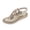 Gold, variant on Xfvqtps Women Flat Sandals T-Strap Clip Toe Flip Flops Elastic Rhinestone Decoration Retro Casual Dressy Soft Sole Non Slip Comfortable Breathable Walking Summer Sandals Black