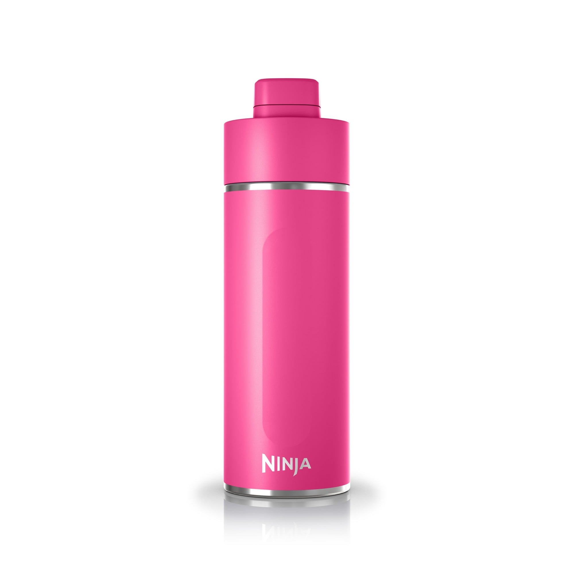 Ninja Thirsti 18oz. Travel Water Bottle, Stainless Steel, Leak Proof, 24 Hours Cold, Pink