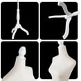 thumbnail image 5 of FreeLung Female Mannequin Torso Dress Form Adjustable Tripod Stand Base Style (Beige), 5 of 7