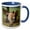 Blue/White, variant on 3drose, Wild Horses in Hortobagy National Park, Pentezug-puszta, Hungary. 1, 15oz Mug