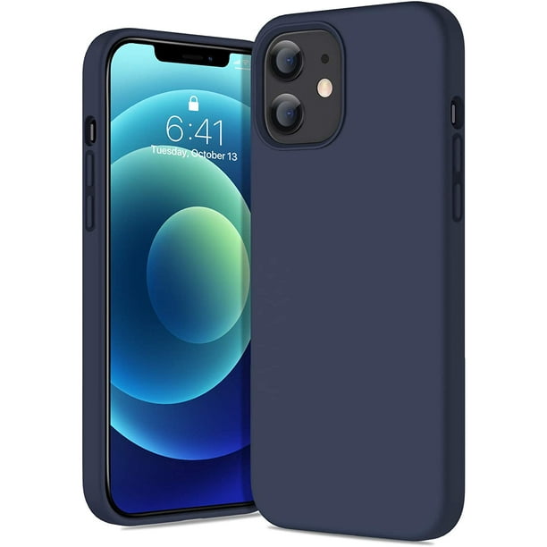 Ixir Iphone 12 Mini Case Premium Liquid Silicone Raised Lip Screen Camera Protection Compatible With Apple Iphone 12 Mini Models 5 4 Inches Blue Walmart Com