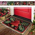 thumbnail image 1 of Bowayaoa Christmas Non-Slip Floor Mat, Festive Doormat for Entryway, Soft Bathroom Rug, Holiday Home Decor for Living Room Kitchen Washable Indoor Outdoor Rug, 1 of 7