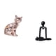 thumbnail image 5 of Figura de escritorio,Estatua de gato en estante,escritorio,oficina,decoración del hogar,Figura decorativa de escritorio de cerámica para decoración del hogar,Figura de escritorio,Escultura, 5 of 8