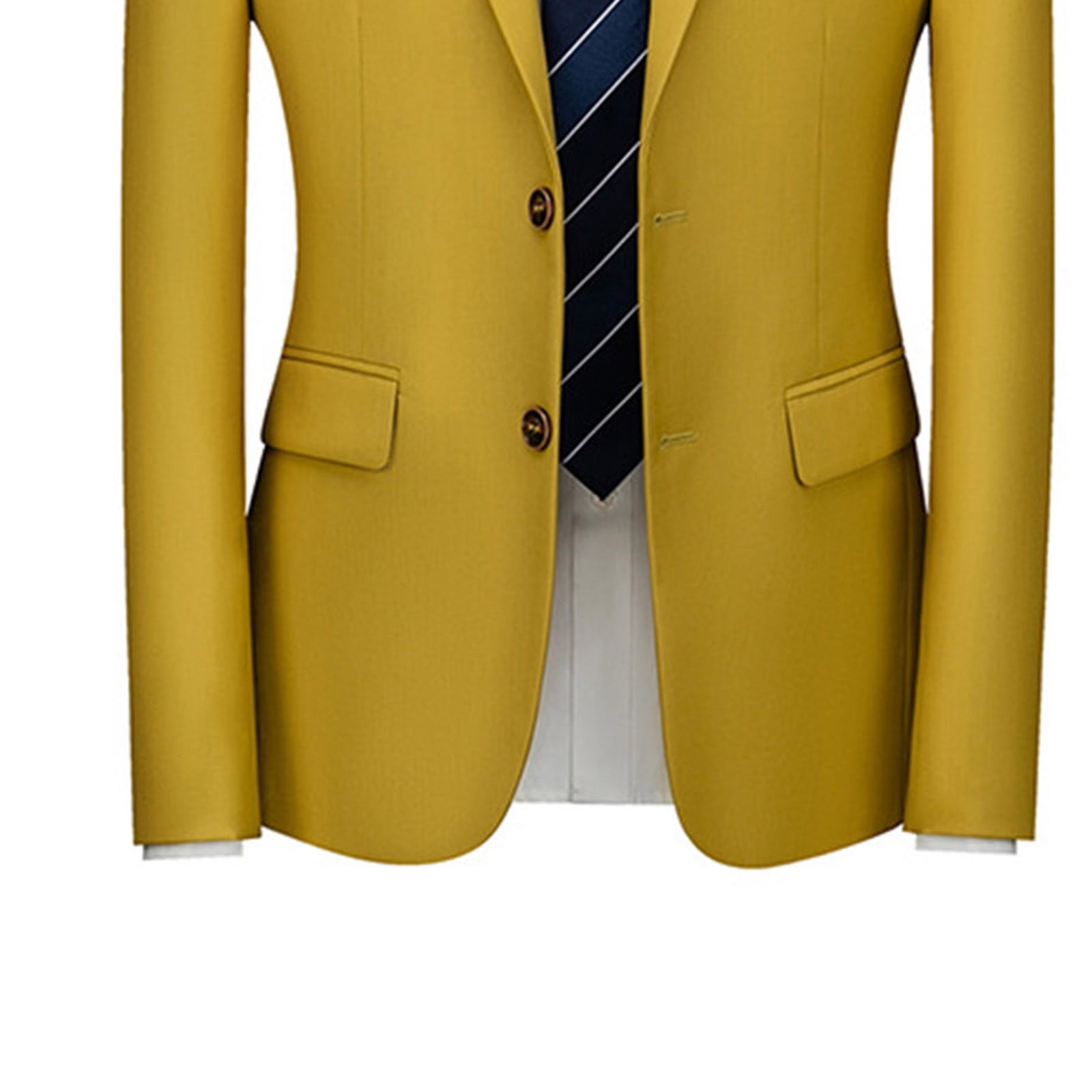 Men's Slim Fit 2-Piece Suit - One Button Notch Lapel Tuxedo For Wedding, Prom, Formal Events
