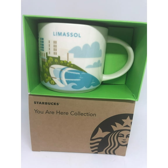 Starbucks You Are Here Cyprus Limassol Ceramic Coffee Mug New with Box