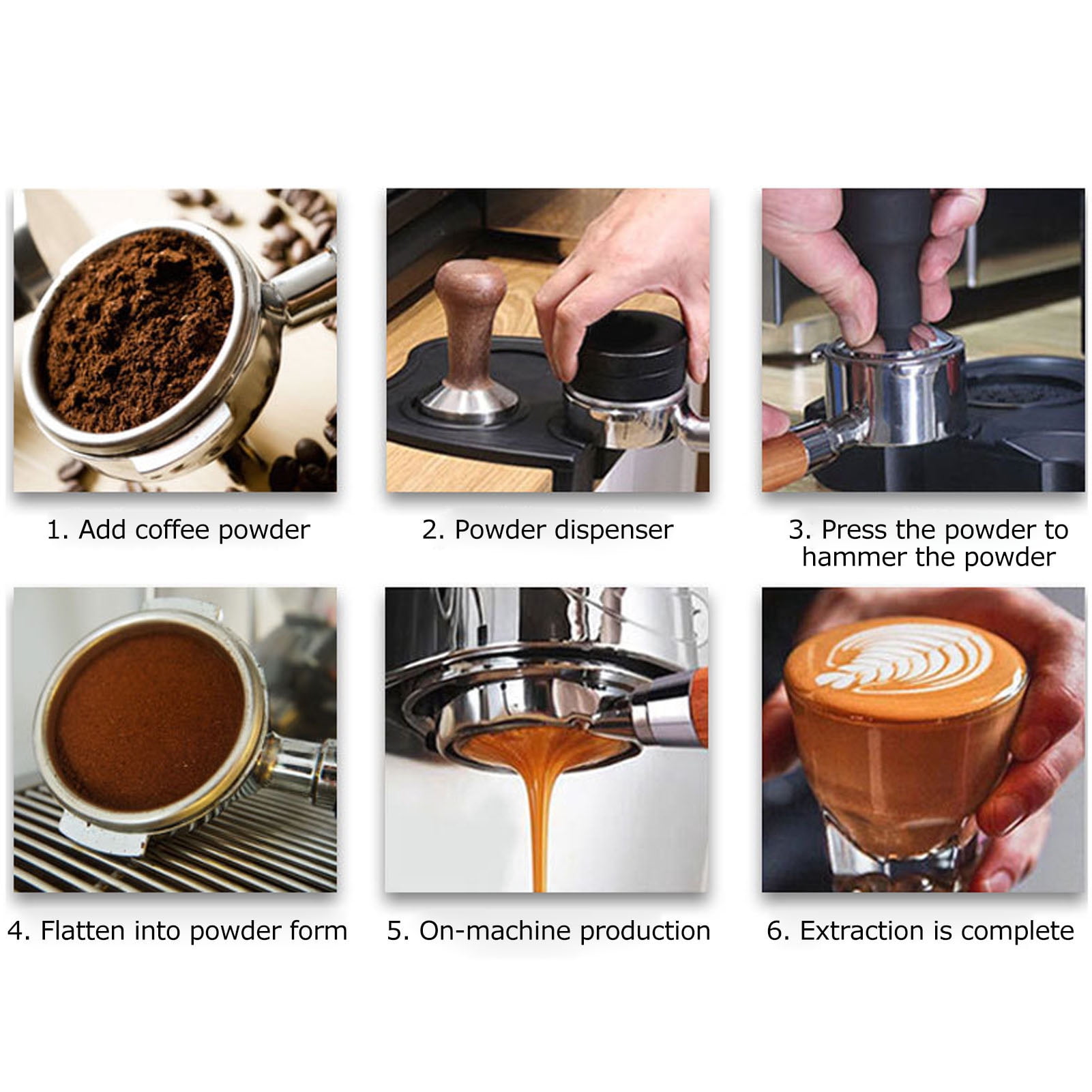 Riousery Bottomless Portafilter 51mm Naked Filter Handle Zinc Alloy Black Rosewood for DELONGHI ECP685 ECP680 Espresso Coffee Maker Parts (9.45 inches / 24 cm)