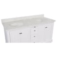 thumbnail image 3 of Bella 60" Double Bathroom Vanity with White Cabinet and Engineered Marble Top, 3 of 7