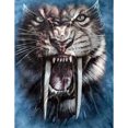thumbnail image 1 of Taladro Pintura Diamante (DE2968) 5D DIY Kit de bordado de punto de cruz de tigre feroz completo 20X30cm FLhrweasw Nuevo, 1 of 1