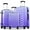 Purple, variant on 3 Piece Luggage Sets 20"/24"/28" ABS+PC Lightweight Hardshell Suitcase with Spinner Wheels and TSA Lock,Purple