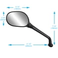 thumbnail image 3 of 95132 - Yamaha X-Max 125 07-09; X-Max 250 07-09; 8Mm Thread For Left Side., 3 of 3