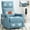 Blue, variant on Leumius Recliner Chair with Massage and Heat,360° Manual Swivel Rocker Chair for Adults,Upholstered Fabric Glider Recliner Nursery Chair with Side Pockets for Living Room,Antique Blue Green