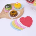 thumbnail image 1 of WHAMVOX 100Pcs Cake Board Tray Heart Shaped Pastry Board for DIY Cake Piping, 1 of 8