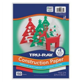 Tru-Ray Construction Paper, 70 lb Text Weight, 9 x 12, Assorted Holiday Colors, 150/Pack Tru-Ray Construction Paper, 70 lb Text Weight, 9 x 12, Assorted Holiday Colors, 150/Pack