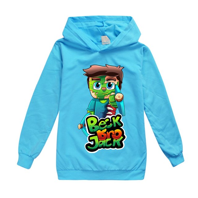 BECKBROJACK: camiseta de algodón con capucha para niños y niñas de 8 a 12 años, ropa de moda, primavera y otoño. zhangmenya LED