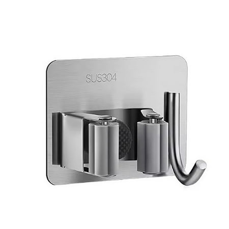 

Clearance Sale Litaoh Household Hooks A Stainless Steel Mop Hook A Nail-Free Glue Hooks 304 Stainless Steel Mop Hook Toilet Hole Storage Mop Clamp Wall Mounted Strong Adhesive Hook Mop Frame