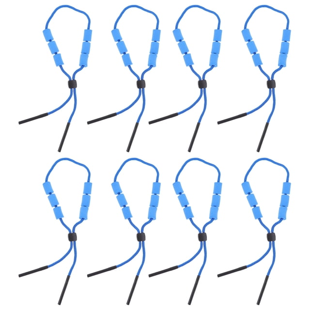 Weiweiguan 8pcs Foams Glasses Rope Sports Glasses Lanyard Swimming Glasses Hanging Rope