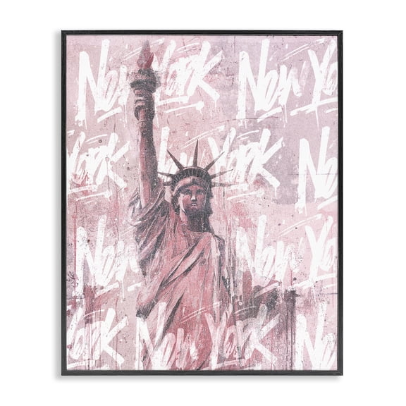 Stupell Industries Industrial Sparkle Of The City Statue Black Framed Giclee Art, 11 x 14, by Svetlana Aleynikova