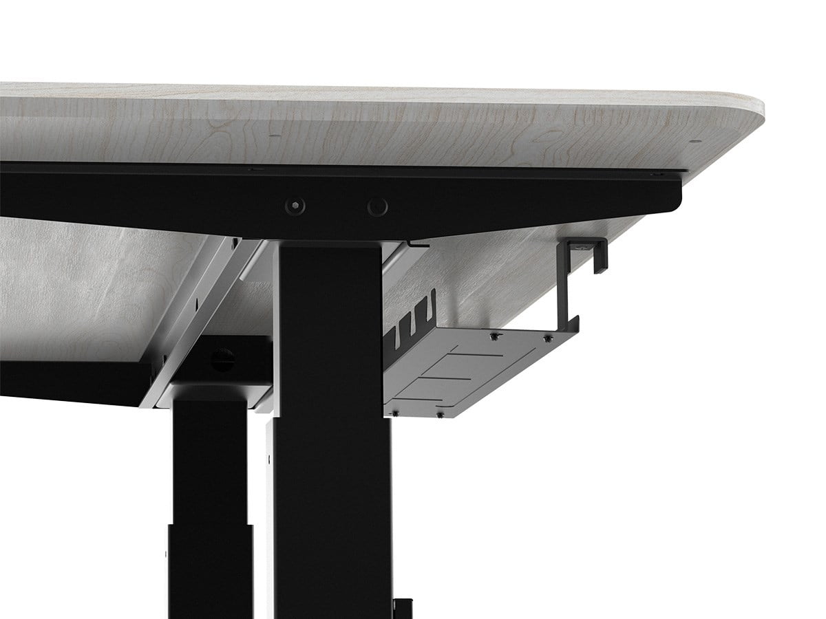 Monoprice Cable Tray Organizer Black Under Desk Cord