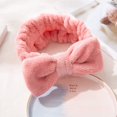 thumbnail image 1 of Diadema de maquillaje con banda para el pelo con forro polar de coral de estilo europeo y americano, bonita diadema de peluche para niña, regalo, lazo para el pelo, 1 of 6