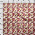 thumbnail image 3 of oneOone Cotton Poplin Red Fabric Floral Craft Projects Decor Fabric Printed By The Yard 42 Inch Wide, 3 of 4