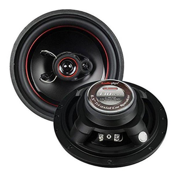 Audiopipe CSL-1623AR Redline 6.5 in. 3 Way 5 Oz Magnet Car Speaker Slim ...