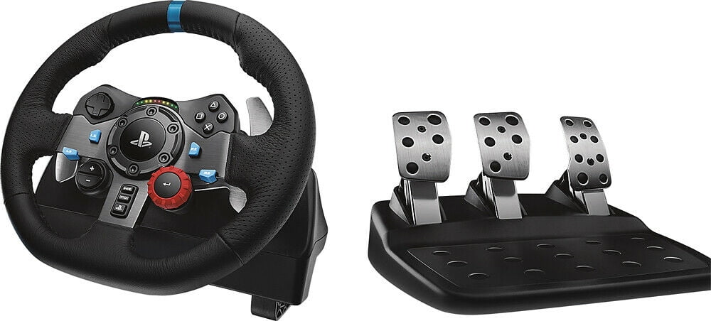 Jep Skoleuddannelse Kontrovers Logitech - G29 Driving Force Racing Wheel and Floor Pedals for PS5, PS4,  PC, ... - Walmart.com