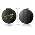 thumbnail image 4 of Portable Waterproof EV Charging Cable Storage Bag for Car, Round Oxford Cloth Organizer for Travel and Vehicle Use, Compact Design with Handle, 36.5cm Diameter, 4 of 7