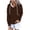 Brown, variant on Maplenight Hoodies for Women Button Collar Drawstring Hooded Pullover Sweatshirt Long Sleeve Casual Womens Tops for Fall Winter