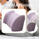 thumbnail image 5 of Almohada de apoyo para la espalda, almohada de lectura suave para sentarse durante largos períodos en la silla de la computadora del hogar. Violeta claro, 5 of 6