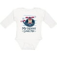 thumbnail image 3 of Inktastic Nonni Loves Me Baby Bear Boys Long Sleeve Baby Bodysuit, 3 of 5