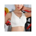 thumbnail image 2 of Women Front Zipper Without Rims Lightweight Support Running Sports Bra, 2 of 2