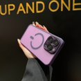 thumbnail image 2 of Magnetic for iPhone 12 Pro Max Case, Upgraded [Camera Lens Protection] [Compatible with Magsafe] [Translucent Matte] Shockproof Protective Phone Case Cover for iPhone 12 Pro Max - Darkpurple, 2 of 7
