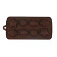 thumbnail image 1 of Molde de chocolate para moldes de fondant, accesorios para hornear bricolaje, decoración de pasteles Feliz Sencillez, 1 of 5
