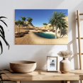 thumbnail image 3 of Elephant Stock Oasis In The Desert Wall Art - Horizontal Canvas Wall Art - Living Room Wall Decor - Nature Canvas - Brown And Teal Decor - 24" x 16", 3 of 8