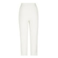 thumbnail image 5 of Charella Linen Pants for Women Elastic Waist Wide Leg Trousers with Large Pockets Plus Size Pants M-4xl (L, White), 5 of 6
