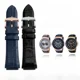 thumbnail image 2 of Correa de reloj de cuero genuino de alta calidad para hombres para Guess W0247G3 W0040G3 W0040G7 Correa de reloj de piel de vaca azul, 2 of 5