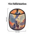 thumbnail image 3 of Pofeuu Colorful Cloud Spotted Dog Print Silicone Pot Mat Mitten With Hanging Loop Heat Resistant Oven Mitts Non-Slip Bbq Baking Smoking Potholders, 3 of 7