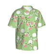 thumbnail image 2 of Daiia Cute Frog2 Hawaiian Shirt for Men Gentle Cotton Regular Short Sleeve Casual-3X-Large, 2 of 9