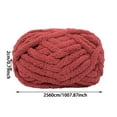 thumbnail image 3 of Yarn for Hand Knitting Fluffy Soft Jumbo Yarn Super Bulky Big Yarn for Blanket Large Thick Arm Knitting Yarn for Beginners DIY Craft Scarf Making Bulk Wool Blend Fiber, 3 of 5