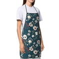 thumbnail image 4 of Pofeuu Vintage Floral Print Aprons with Pockets, Cute Aprons for Kitchen, Cooking, Server, Barber, Chef Apron, 4 of 7
