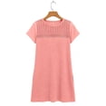 thumbnail image 7 of Hurxie Swimsuit Coverup for Women Short Sleeve Bathing Suit Cover Ups Summer T Shirt Dress Flowy Sundresses Pink,2XL, 7 of 7