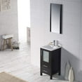 thumbnail image 3 of Blossom 16" Bathroom Vanity | Espresso | Solid Wood | Ceramic Sink | Freestanding Single Vanity, 3 of 8