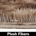 thumbnail image 4 of SAYFUT Soft Fluffy Area Rug for Living Room Bedroom, Diameter 48in/ 63.78in/ 72in Shag Rugs, Fuzzy Shaggy Accent Carpets for Kids Girls Rooms, Modern Apartment Nursery Dorm Indoor Furry Decor, 4 of 7